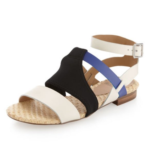 NEW size 8.5 Kelsi Dagger Flat Sandals - Picture 1 of 10